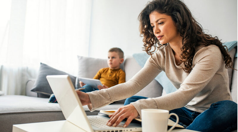 Working from home might cause work-family conflict for women